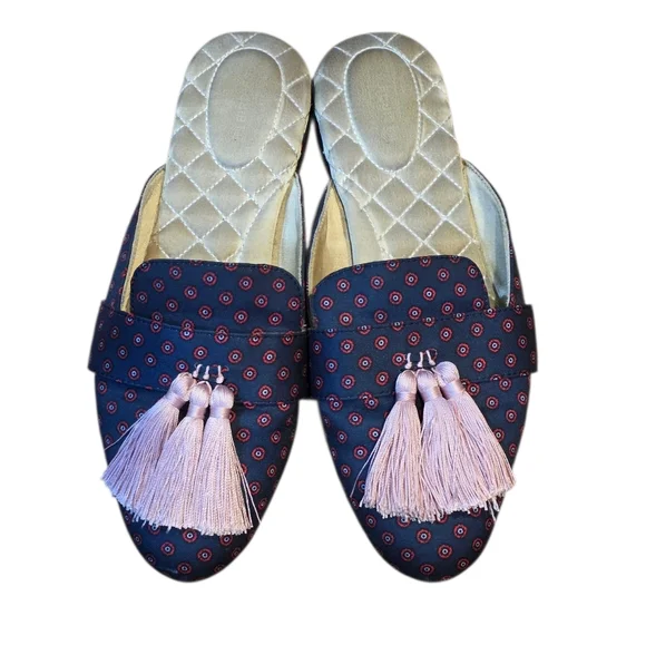 BIRDIES ROBIN LOAFER SLIP ON BLUE PINK 8 - Picture 11 of 14